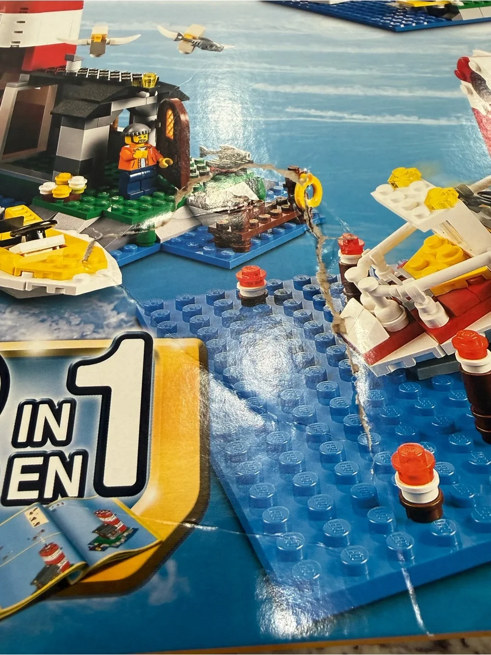 LEGO Creator: Lighthouse Island (5770) - 3-in-1 Set - NISB Flawed Box-See Pics